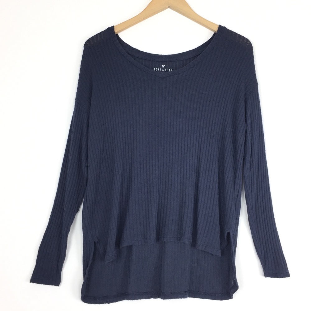 American Eagle Soft & Sexy Blue Top